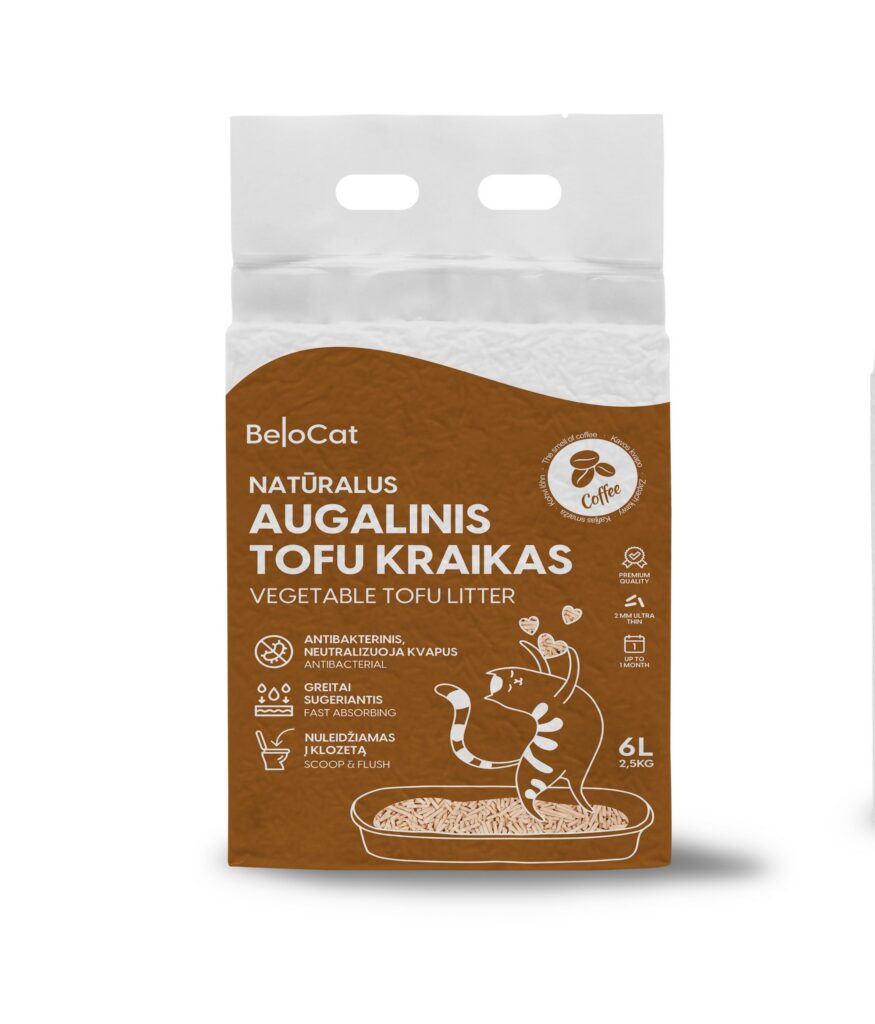 BeloCat tofu kassiliiv, kohvilõhnaline 6L/2,5 kg
