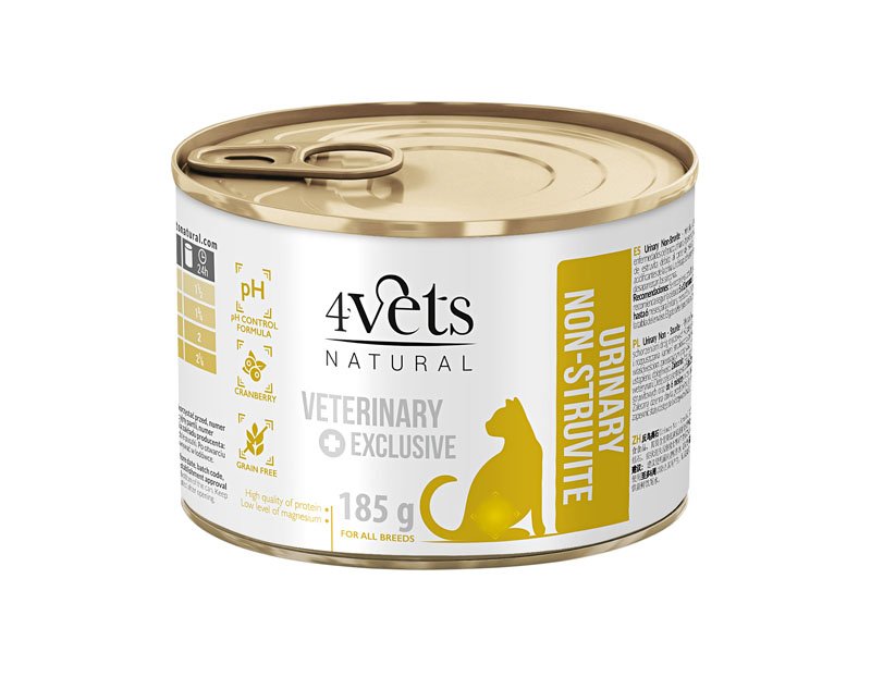 4Vets Natural eritoit kassidele kuseteede toetamiseks 185 g
