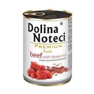Dolina Noteci Premium Pure täistoit pruuni riisi ja veiselihaga täiskasvanud koertele 400 g