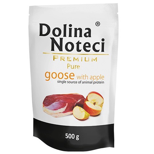 Dolina Noteci Premium Pure täistoit haneliha ja õunaga täiskasvanud koertele 500 g