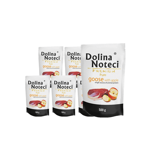 Dolina Noteci Premium Pure täistoit haneliha ja õunaga täiskasvanud koertele 10 x 500 g
