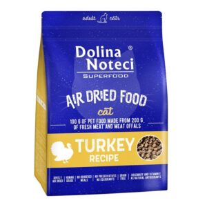 Dolina Noteci Superfood õhkkuivatatud kuivtoit kassile kalkunilihaga 1 kg