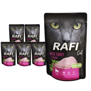 Rafi täisväärtuslik kassi märgtoit kalkunilihaga 10 x 100 g