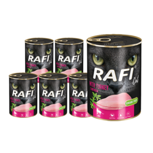 Rafi täisväärtuslik kassi märgtoit kalkunilihaga 12 x 400 g