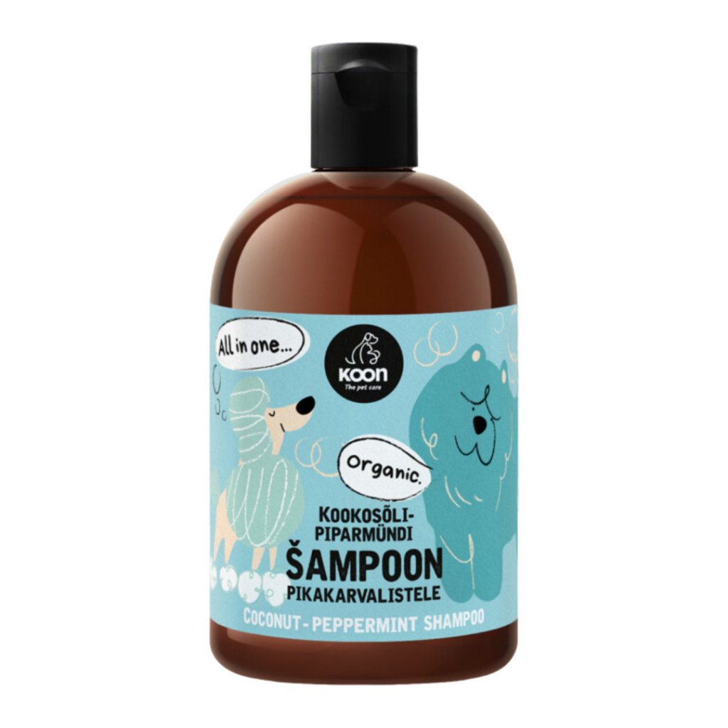 Koon kookosõli-piparmündi šampoon pikakarvalistele koertele (Organic) 300 ml