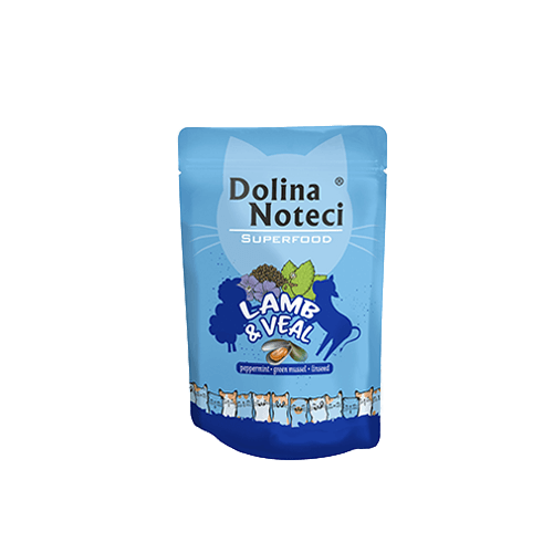 Dolina Noteci Superfood märgtoit kassile lamba- ja vasikalihaga 85 g