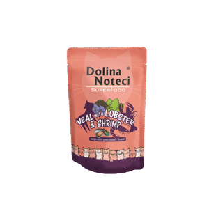Dolina Noteci Superfood märgtoit kassile homaari, krevettide ja vasikalihaga 85 g