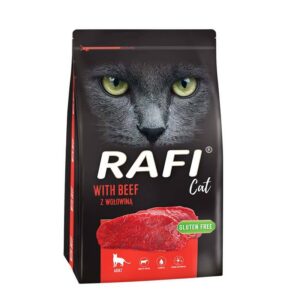 Rafi gluteenivaba täisväärtuslik kuivtoit veiselihaga igat tõugu kassidele 7 kg