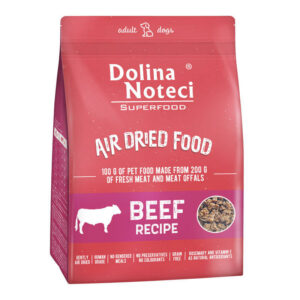 Dolina Noteci Superfood õhkkuivatatud kuivtoit koerale veiselihaga 1 kg
