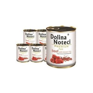 Dolina Noteci Premium Pure täistoit veiseliha ja pruuni riisiga täiskasvanud koertele 6 x 800 g
