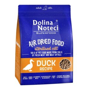 Dolina Noteci Superfood õhkkuivatatud kuivtoit steriliseeritud kassile pardilihaga 1 kg