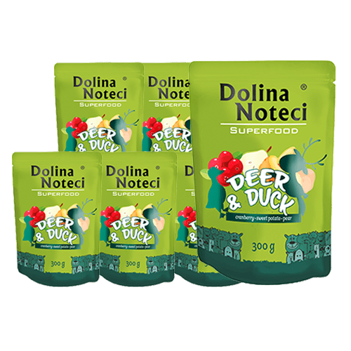 Dolina Noteci Superfood märgtoit koerale hirve- ja pardilihaga 10 x300 g