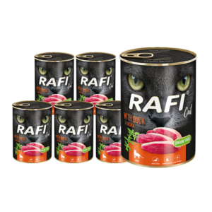 Rafi täisväärtuslik kassi märgtoit pardilihaga 12 x 400 g