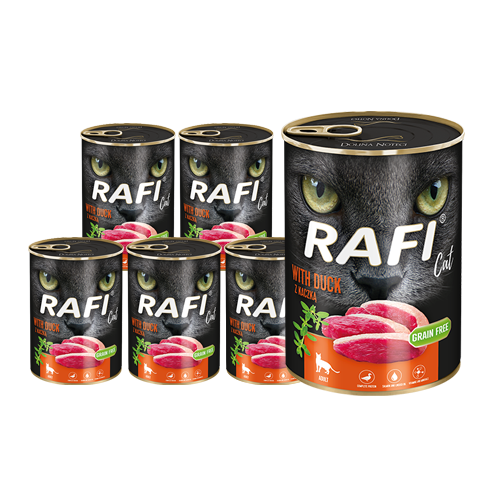 Rafi täisväärtuslik kassi märgtoit pardilihaga 12 x 400 g