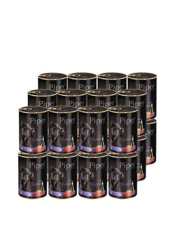 Piper koera täissööt küülikulihaga 24 x 400 g