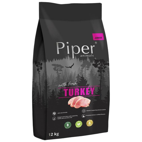 Piper täissööt kalkunilihaga kutsikatele ning väikest ja keskmist tõugu koertele 12 kg