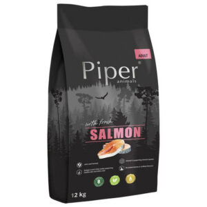 Piper täissööt lõhega täiskasvanud koertele 12 kg