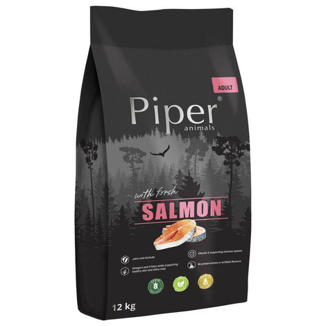 Piper täissööt lõhega täiskasvanud koertele 12 kg