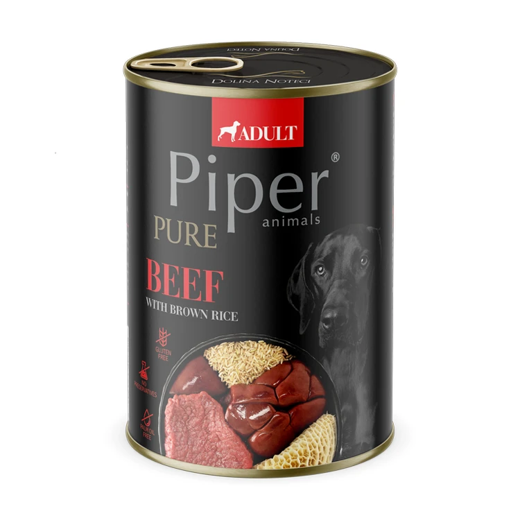 Piper Platinum Pure koeratoit veiseliha ja pruuni riisiga 400 g
