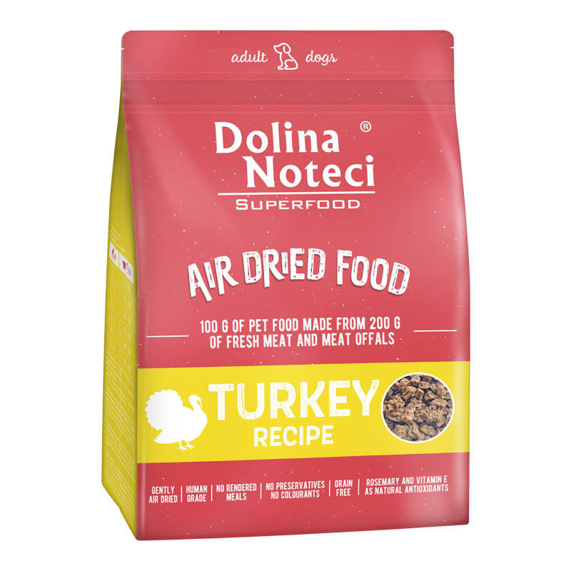 Dolina Noteci Superfood õhkkuivatatud kuivtoit koerale kalkunilihaga 1 kg