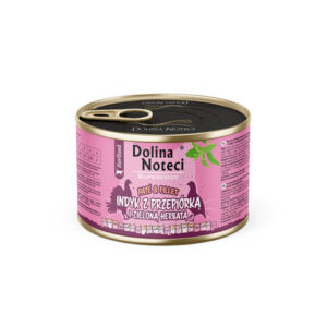 Dolina Noteci Superfood märgtoit kassile kalkuni, vuti ja rohelise teega 185g
