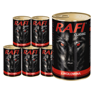 Rafi Classic koeratoit loomalihaga 6 x 1240 g