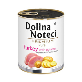 Dolina Noteci Premium Pure täistoit kalkuni ja kartuliga täiskasvanud koertele 800 g