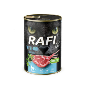 Rafi täisväärtuslik märgtoit lambalihaga steriliseeritud kassile 400 g