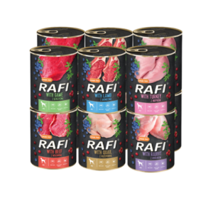 Rafi teraviljavaba täisväärtuslik toit koertele mix 12 x 800 g