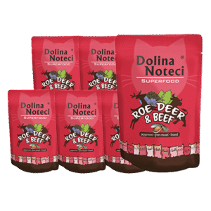 Dolina Noteci Superfood märgtoit kassile uluki- ja loomalihaga 10 x 85 g