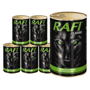 Rafi Classic koeratoit ulukiliha ja porgandiga 6 x 1240 g