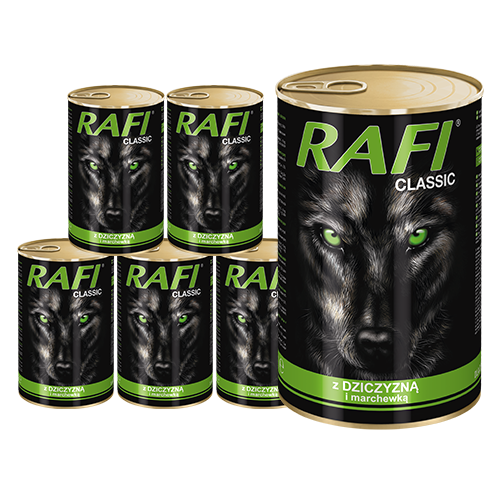 Rafi Classic koeratoit ulukiliha ja porgandiga 6 x 1240 g