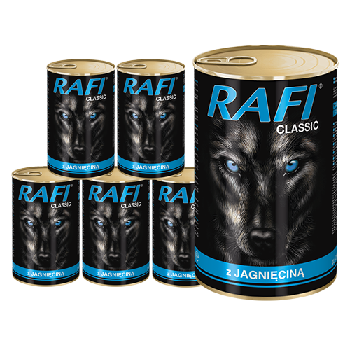 Rafi Classic koeratoit lambalihaga 6 x 1240 g