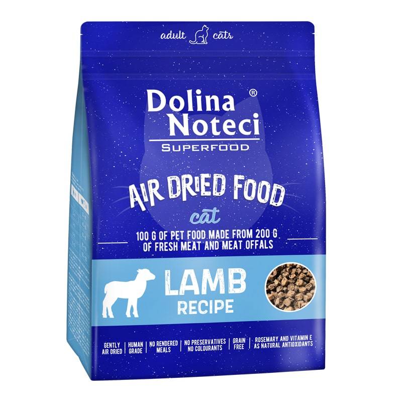 Dolina Noteci Superfood õhkkuivatatud kuivtoit kassile lambalihaga 1 kg