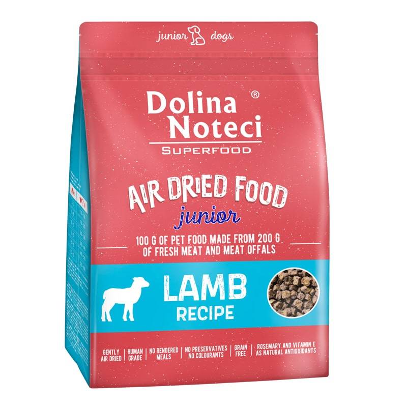 Dolina Noteci Superfood  õhkkuivatatud kuivtoit kutsikale lambalihaga 1 kg (ei sisalda kanaliha)