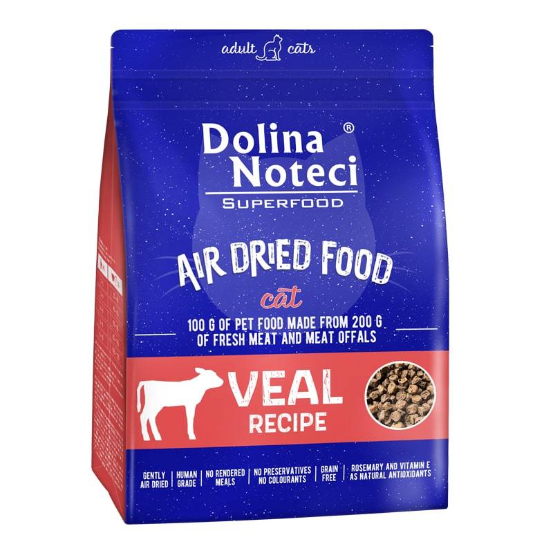 Dolina Noteci Superfood õhkkuivatatud kassile vasikalihaga 1 kg