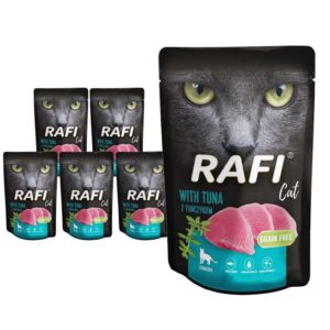 Rafi täisväärtuslik kassi märgtoit tuunikalaga steriliseeritud kassidele 10 x 100 g