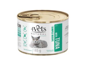 4Vets Natural kassitoit tuunikalaga 185 g