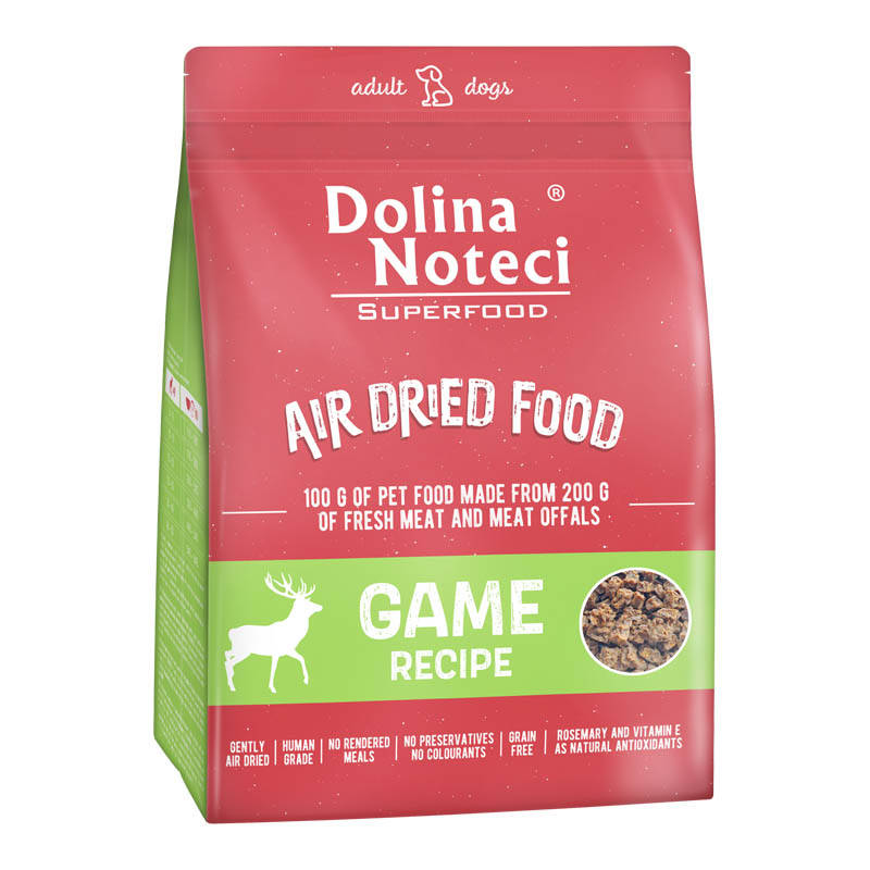 Dolina Noteci Superfood õhkkuivatatud kuivtoit koerale ulukilihaga 1 kg