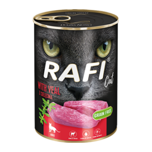 Rafi täisväärtuslik kassi märgtoit vasikalihaga 400 g