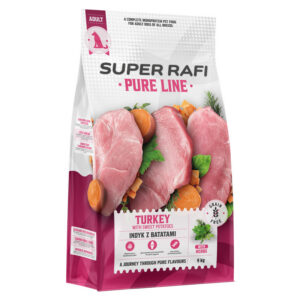 Super Rafi monoproteiiniga kuivtoit koertele kalkuniliha ja bataadiga