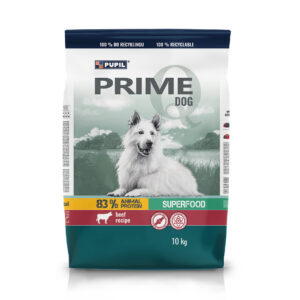 Pupil Prime täissööt koertele loomaliha ja köögiviljadega 10 kg