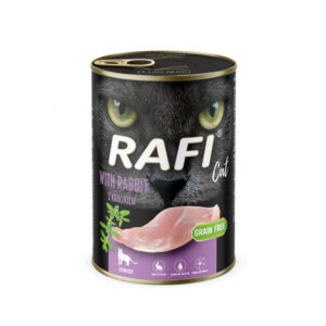 Rafi täisväärtuslik märgtoit küülikulihaga steriliseeritud kassile 400 g